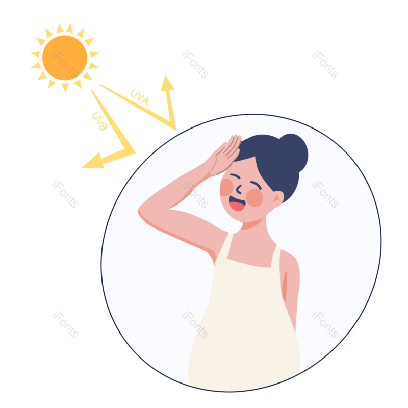 太阳图片,护肤元素,PNG,免抠素材